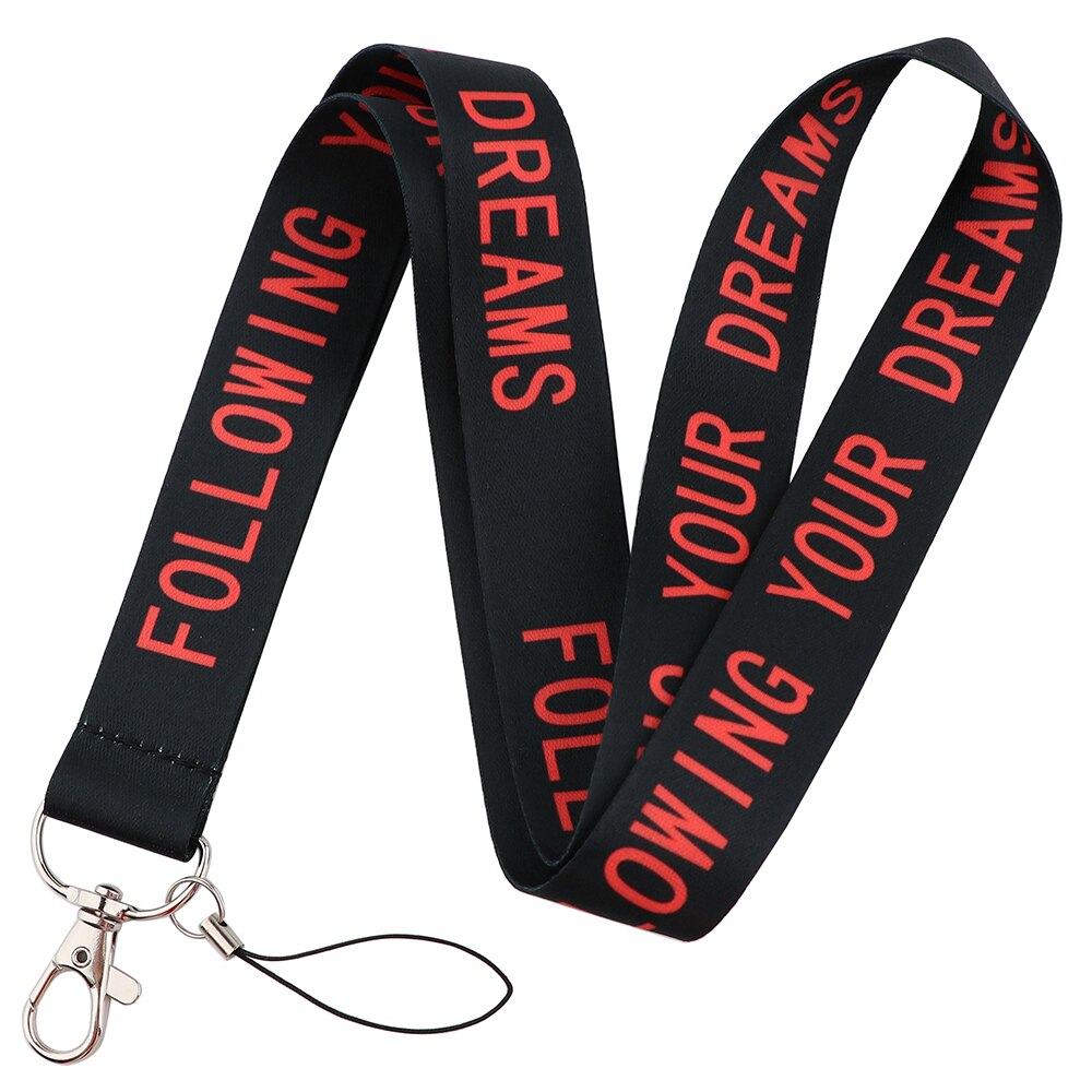 Ransitute R2762 Warning Style Lanyard Badge ID Lanyards Mobile Phone Rope Key Lanyard Neck Straps Accessories: 3