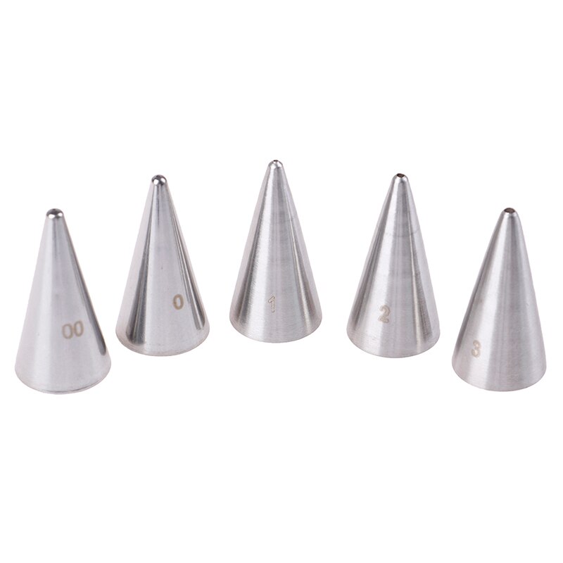3/5 pièces/ensemble rond trou fin glaçage tuyauterie NozzlesCake décoration buse crème conseils décoration pâtisserie outils