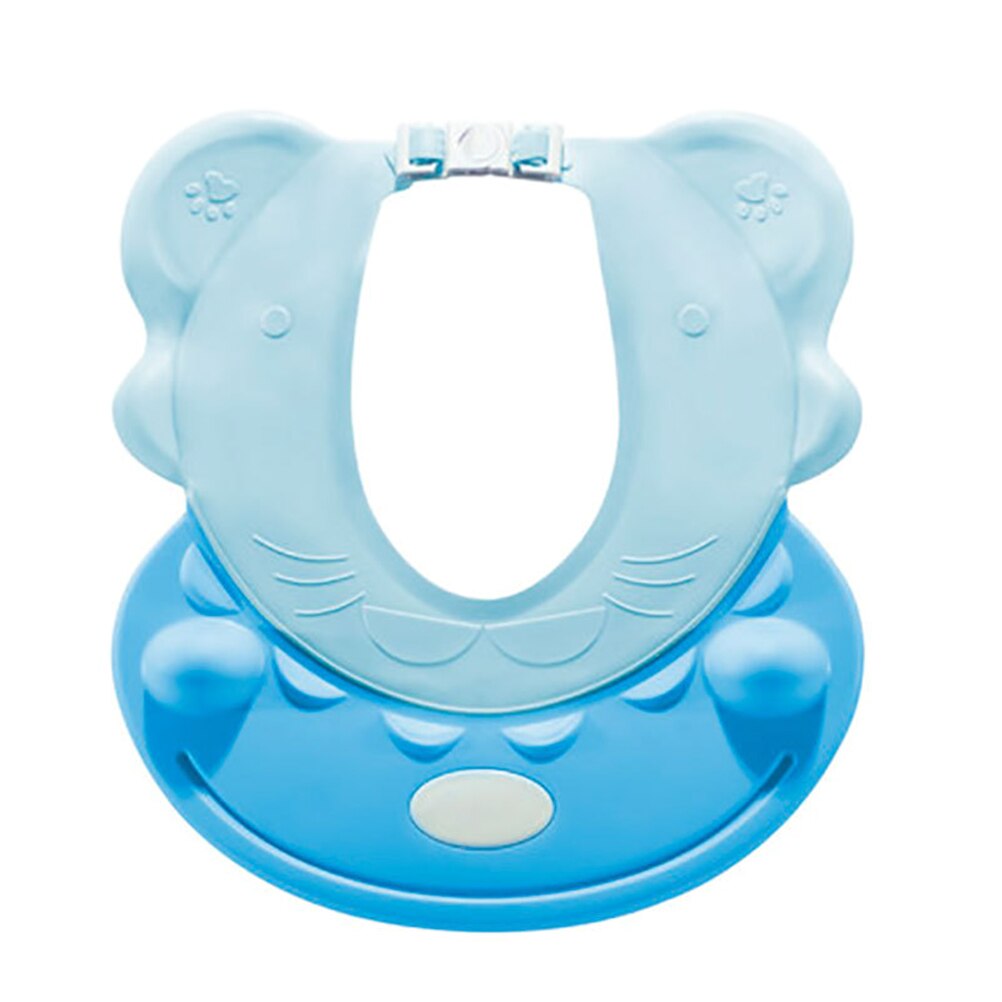 Adjustable Baby Shower Cap Hair Wash Shield For Children Protect Shampoo Kids Bath Visor Hat Bath Shower Cap Wash Hair Shield#30: Blue