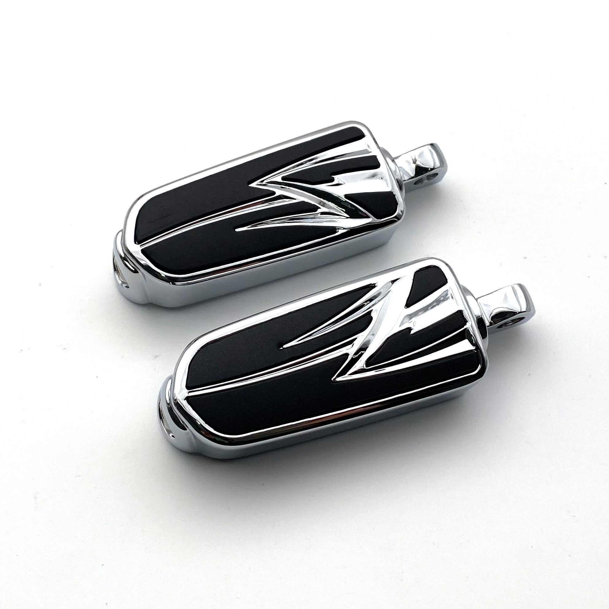 REALZION Motorcycle Part Male Mount Foot Pegs Footrest Footpegs For Harley Davidson Sportster Iron Touring Custom Dyna Softail: Style K