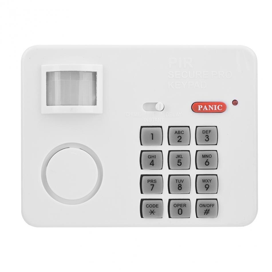 Wireless PIR Motion Sensor Alarm Password Keypad Anti Burglar Home Security Keypad Remote Infrared Detectors
