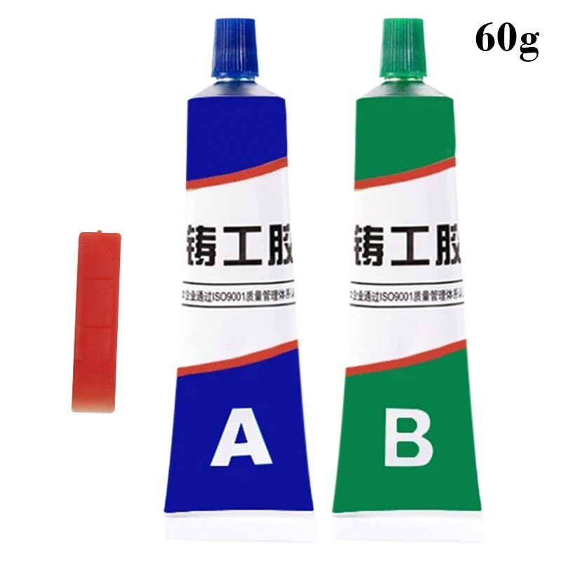 Industrial Repair Paste Glue Heat Resistance Cold Weld Metal Repair Paste Adhesives Glue Metal Repair Paste Glue Adhesives: 60G