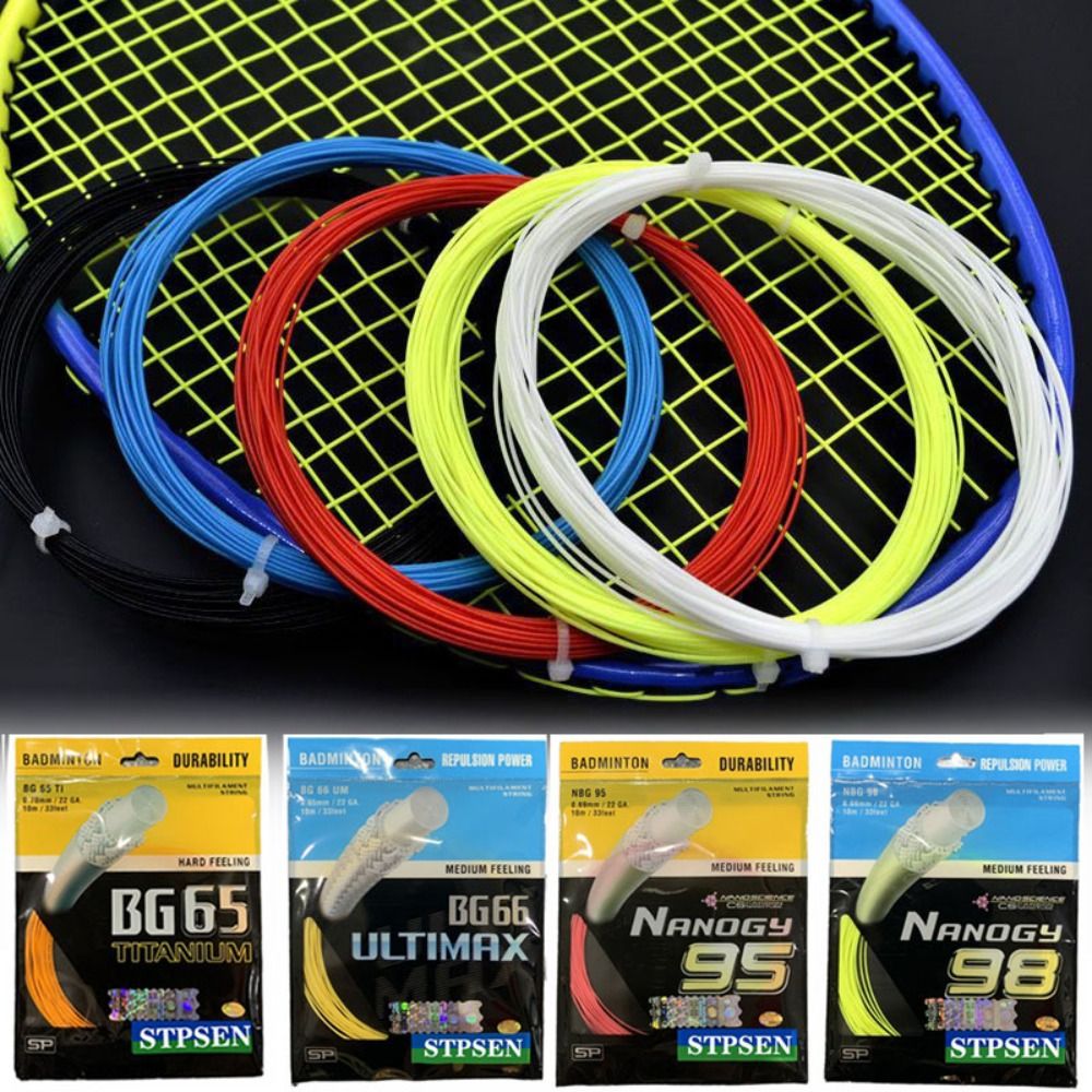 10M Multicolor Badminton Racket String Tool Badminton Racquet Wire BG65 BG65Ti Racquet Stringing Dia.0.7mm