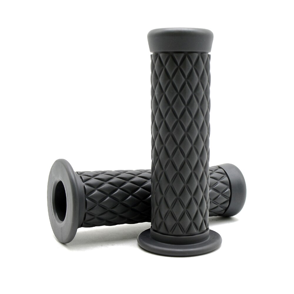 Poignées de moto rétro classiques, accessoires de vélo vintage pour harley yamaha, guidon de moto cafe racer: GRIS