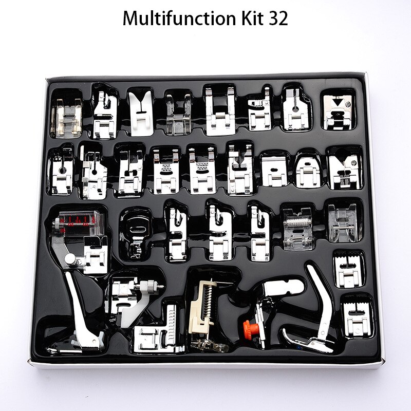 11/32/48/72PCS Sewing Machine Supplies Presser Foot Feet Accessories Singer Brother Sew Kit Braiding Blind Stitch Overlock Parts: 32PCS Presser Foot