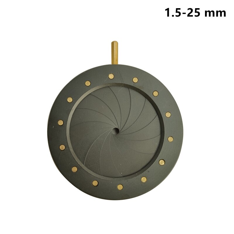 Metalen Zoom Optische Iris Diafragma Diafragma Condensator Digitale Camera Microscoop Adapter Microscoop Accessoires Voor Camera Lens: ID018