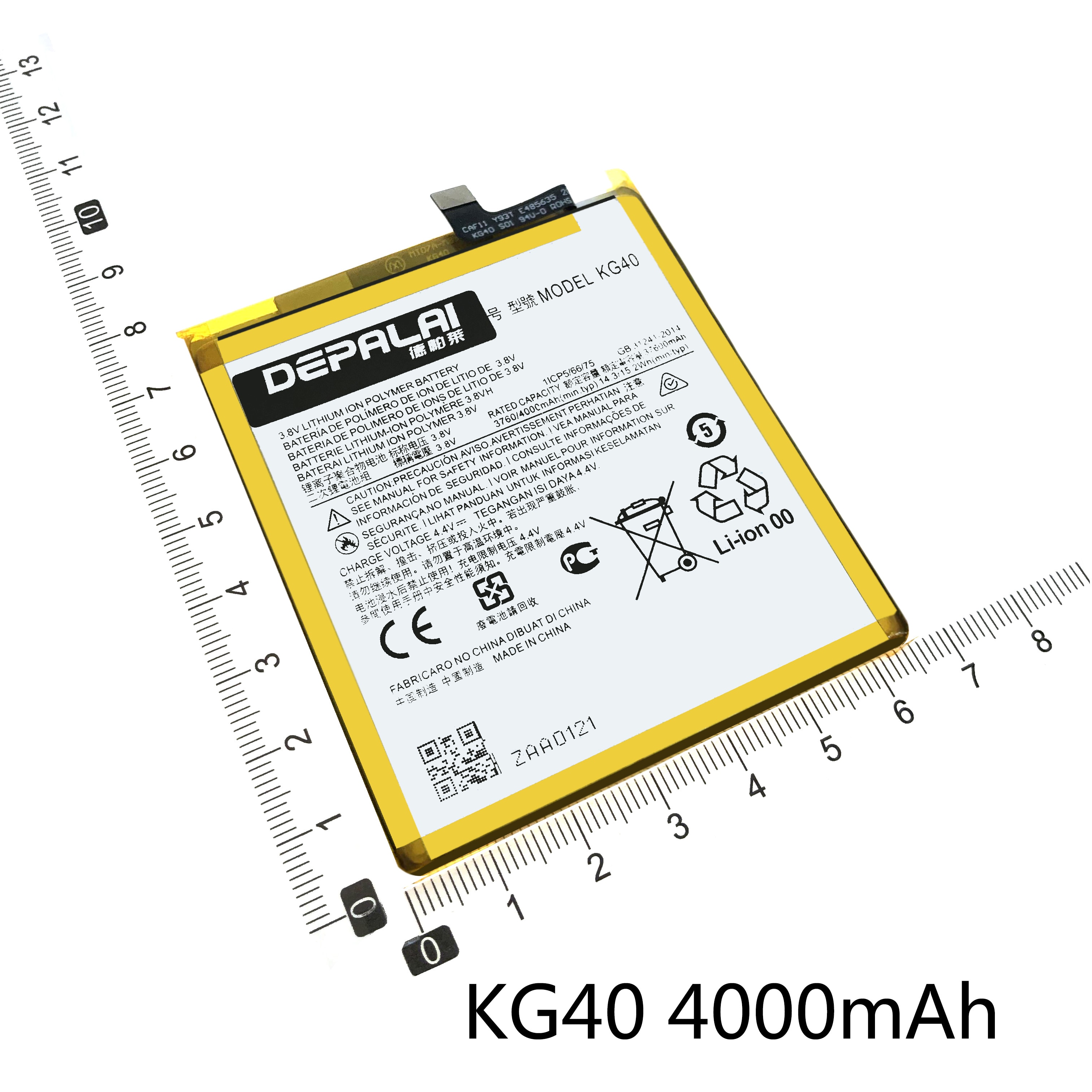 KD40 KG40 KR40 KS40 KZ40 4000mAh para Motorol Moto KD40 G8 además una acción XT2013 visión XT1970 del teléfono móvil de la batería de polímero Li-polímero