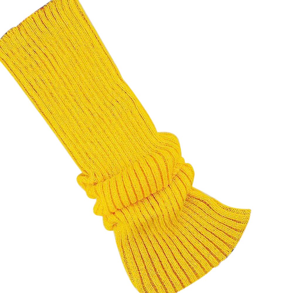 100% nueva y alta botas de esposas más de punto medias mantener el calentamiento pierna calentadores de rodilla alta de invierno de punto de arranque