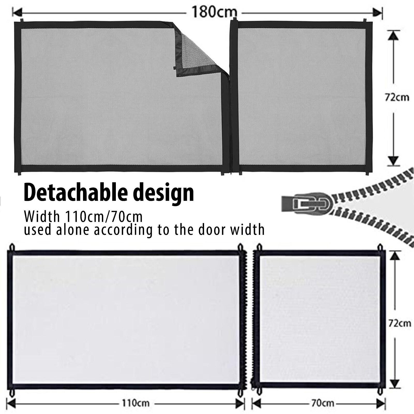 Pet Dog Fence Gate Safe Guard Safety Enclosure Dog... – Vicedeal
