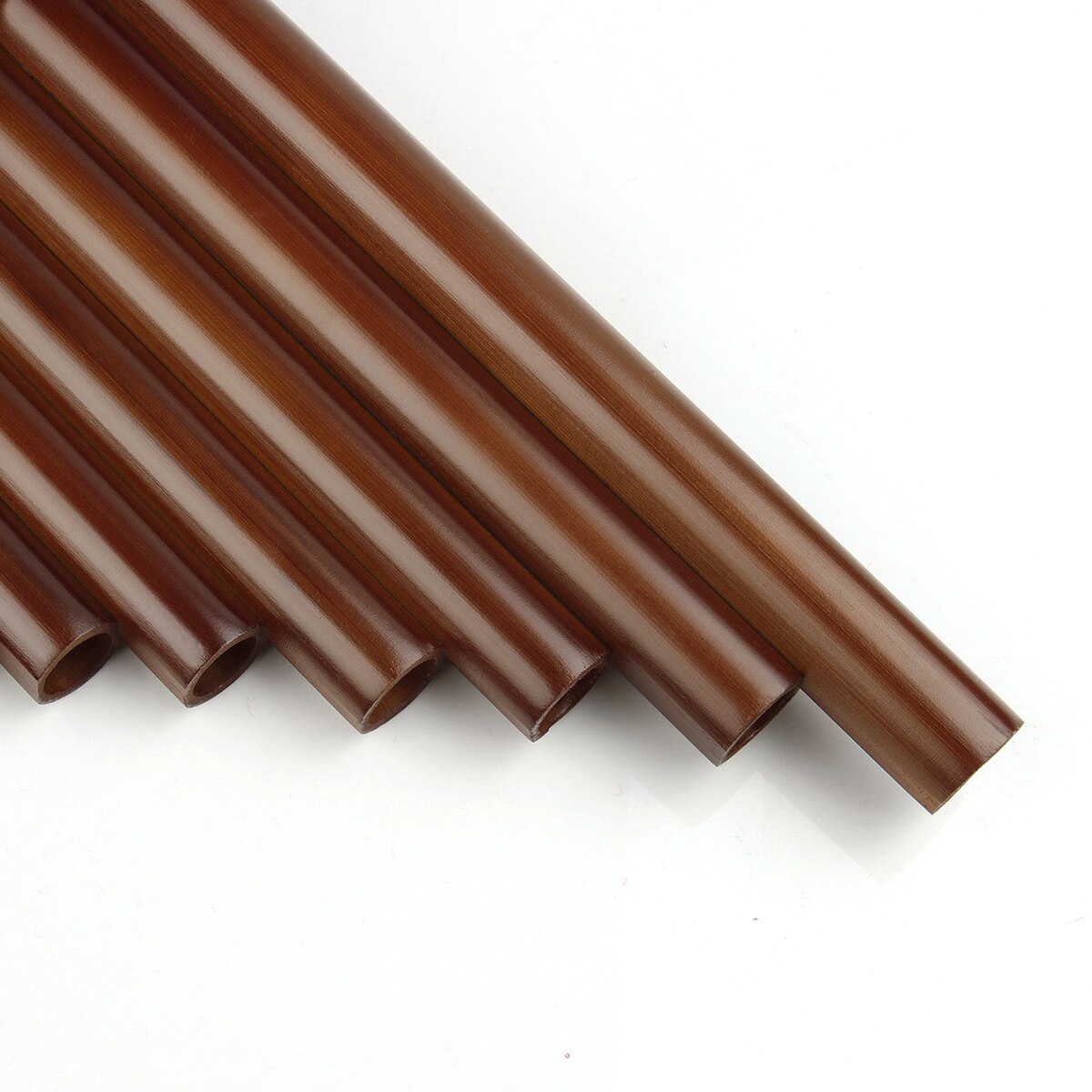 18 Pipes Pan Flute F Key Folk Musical Instruments Brown Colour Flute De Pan Woodwind Instrument Handmade Pan Pipes