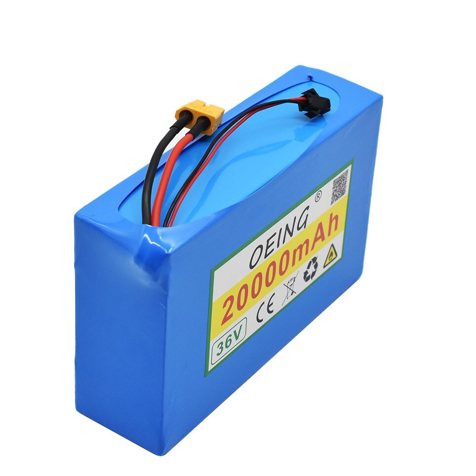 10S2P 36V 20Ah 450Watt 18650 Lithium ion battery pack For Scooter skateboard ebike electric bicycle 42V 37V 35E XT60 SM 2P