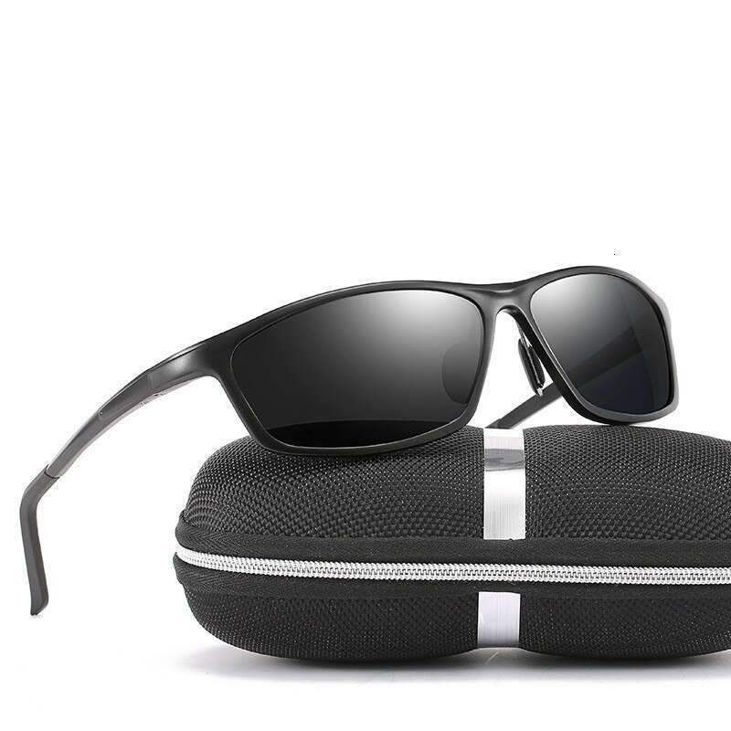 SHARK ZEIL Mens Gepolariseerde Zonnebril voor Sport Outdoor Rijden Zonnebril Mannen Metalen Frame Zonnebril gafas de sol hombre