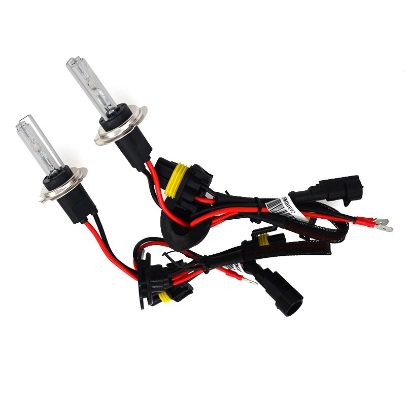 SUKIOTO rapide lumineux H7C xénon H7CR 6000 K base en métal HID ampoule au xénon 35 W 55 W AC Tube court H7 C H7C-R pour HID xénon Ballast Kit