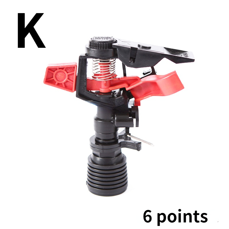 4 points 6 points plastic lawn sprinkler rocker 360-degree rotating sprinkler lawn sprinkler heads: K