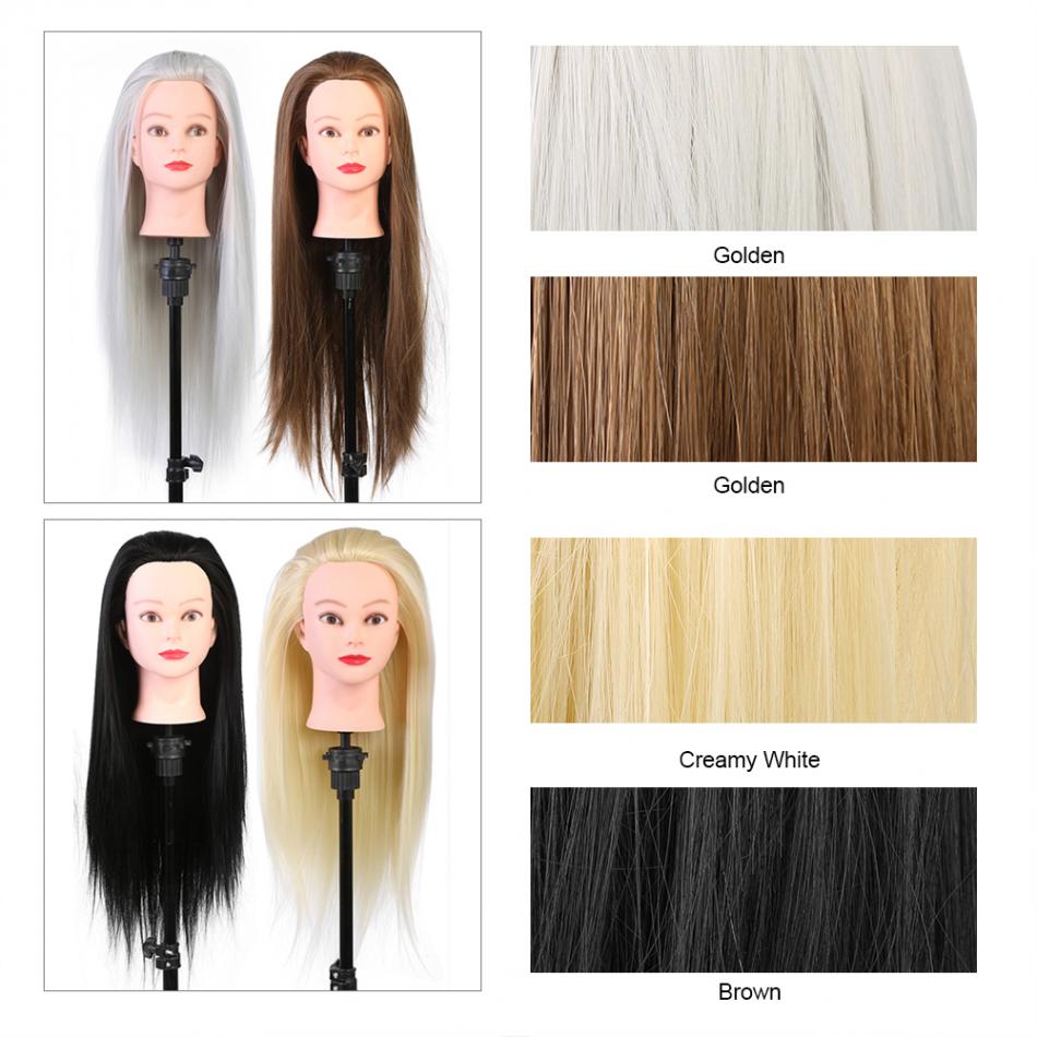 Hair Salon Cosmetology Hairdressing Practice Head Mannequin Dolls Salon Hair Styling Tools