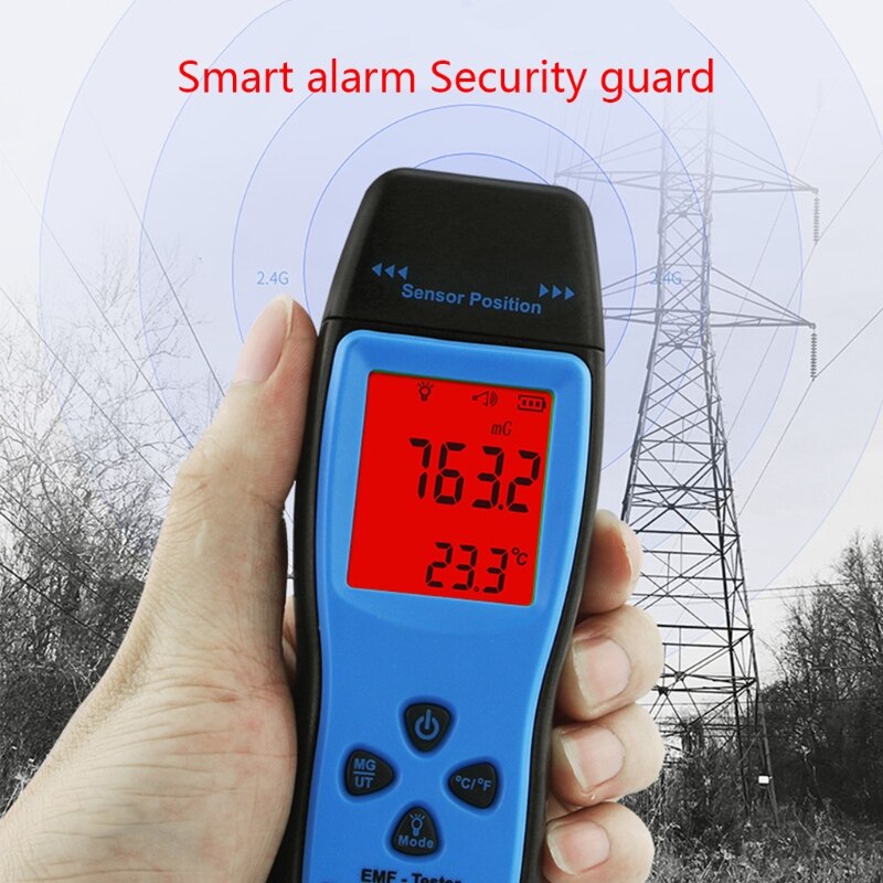 AS1392 Emf Meter Lcd Straling Dosimeter Mini Emf Tester Elektromagnetische Veld Straling Detector Dosimeter Tester
