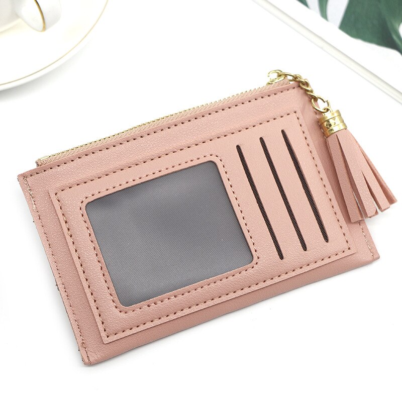 dames portefeuille en cuir synthétique polyuréthane dames porte-monnaie dames crédit portefeuille porte-cartes femmes multi-carte carte sac