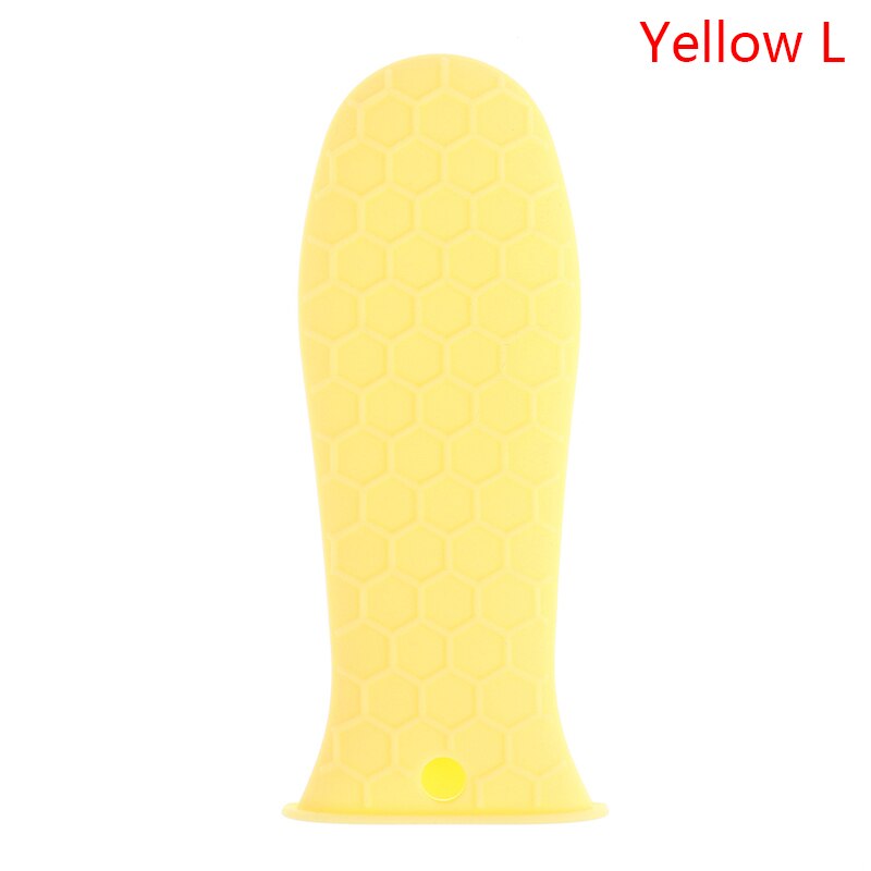 1Pcs Siliconen Handvat Pannenlap Voor Gietijzeren Koekenpannen Pannen Grip Mouw Cover Potten Pannen Handvat Onderdelen