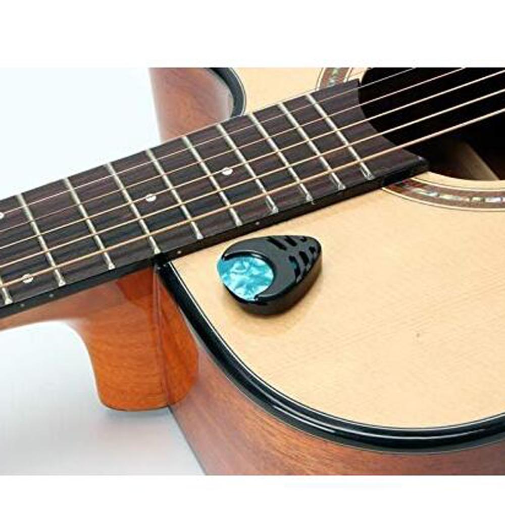 10 stk guitar pick plast musik elementer blandet mønster guitar picks hurtig opbevaring selvklæbende guitar dele