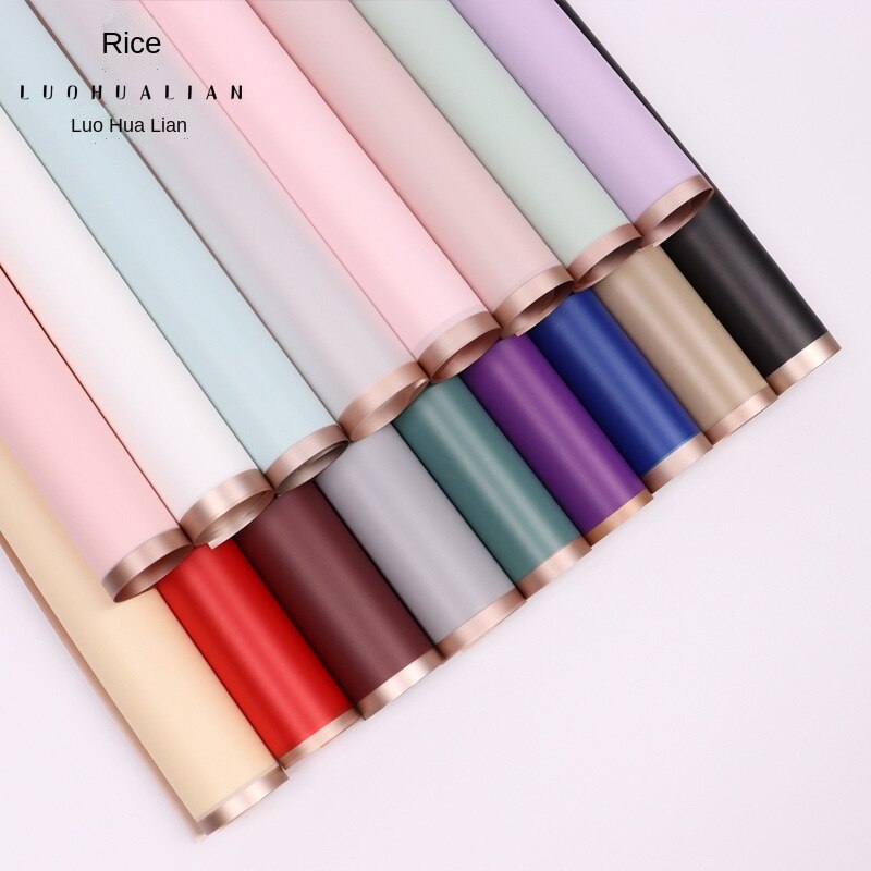 20 Stks/partij Diy Bloem Inpakpapier Phnom Penh Jelly Film Matte Doorschijnende Waterdichte Papier Hansu Boeket Gewikkeld Papier