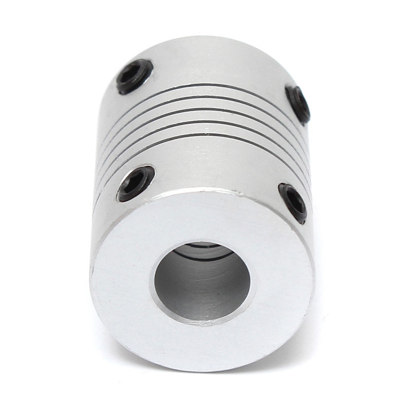 Duurzaam 8mm x 8mm Aluminium Flexibele Askoppeling OD19mm x L25mm CNC Stappenmotor Koppeling Connector
