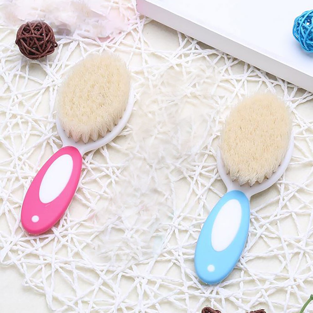 2pcs Baby Care Baby Hair Brush Comb Set Head Massager Brush Newborn Hair Brush Infant Comb Head Massager