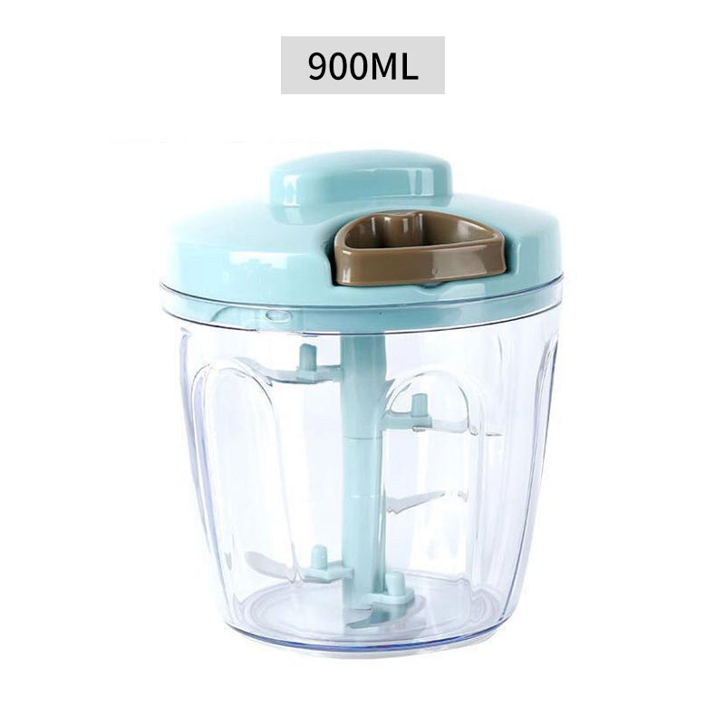500Ml/900Ml Keuken Handmatige Vlees Snijmachine Hand-Power Voedsel Chopper Vleesmolen Mixer Blender Om Chop Vlees fruit Groente Noten Shredders: 900ML