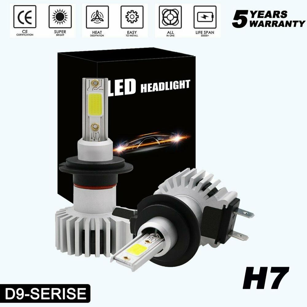 2 stücke 6000K 8000K H7 H1 H4 9006 9005 H8 H11 H3 hir2 LED 100W Automobil 20000LM 12V Kolben Lampen 2 seiten Dioden Ersetzen Teile Lampe