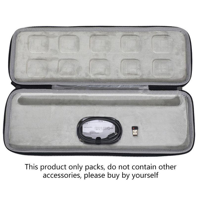 EVA Hard Storage Case Protective Bag Box for Logitech-MX Keys Advanced Keyboard R9JB