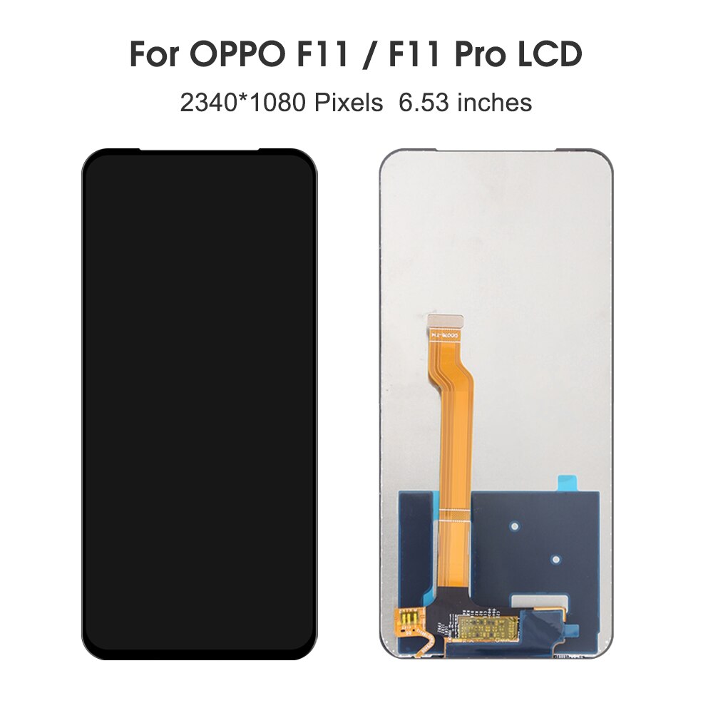 6.53 & #39 ;& #39 ; original for oppo  f11 f 11 lcd cph 1913 display skjerm touch + frame digitizer montering for oppo  f11 pro cph 1969 display