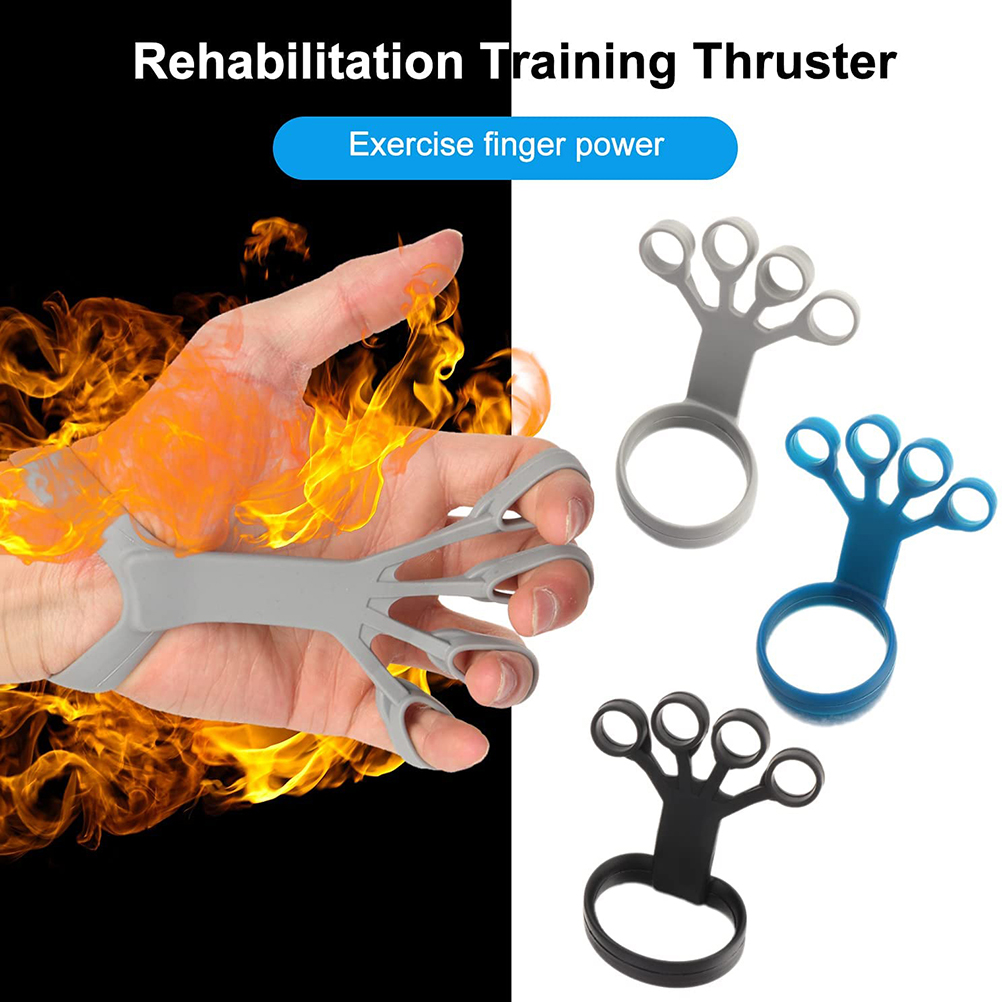 Silicone Hand Grips Finger Exercise Stretcher Grip Device Training To Relieve Pain Arthritis Trainer Strengthen Rehabilitation