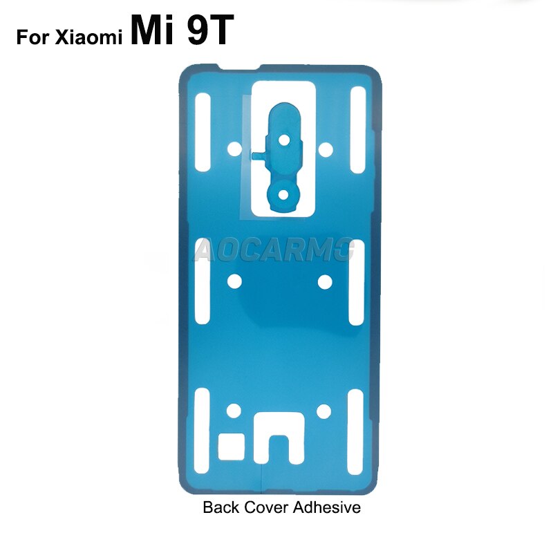 Aocarmo Voor Red Mi K20 Mi 9T Pro Achterkant Lijm Achter Behuizing Tape Back Camera Sticker: Mi 9T