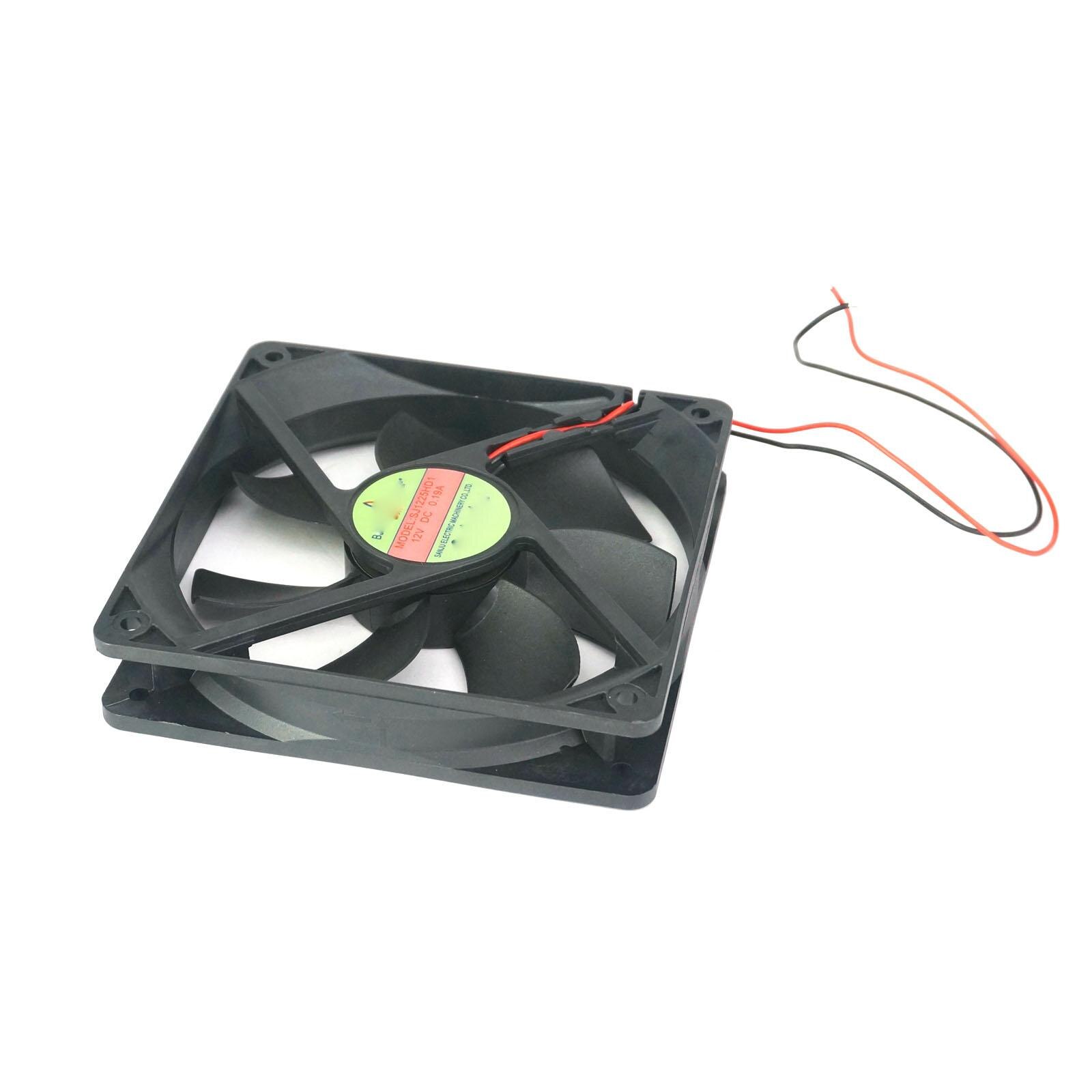 12V DC 120x120x25mm Axial Radiator Fan 80CFM Dual Ball Bearing Middle Speed