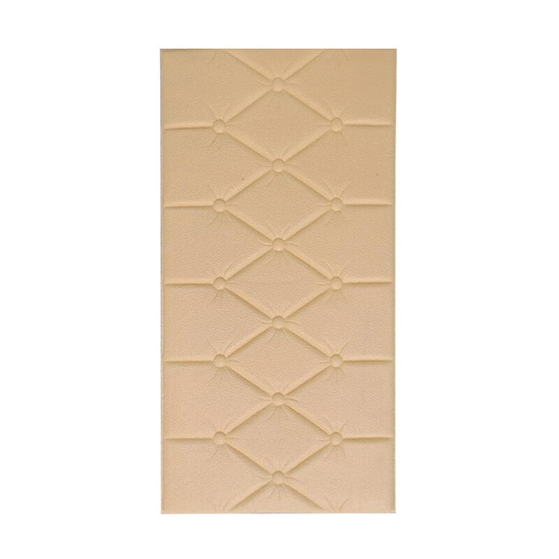3D Wall Panels Peel and Stick WallpaperLiving Room TV Background Wall Decoration Peel and Stick Panels Adhesive Foam Wall Paper: beige