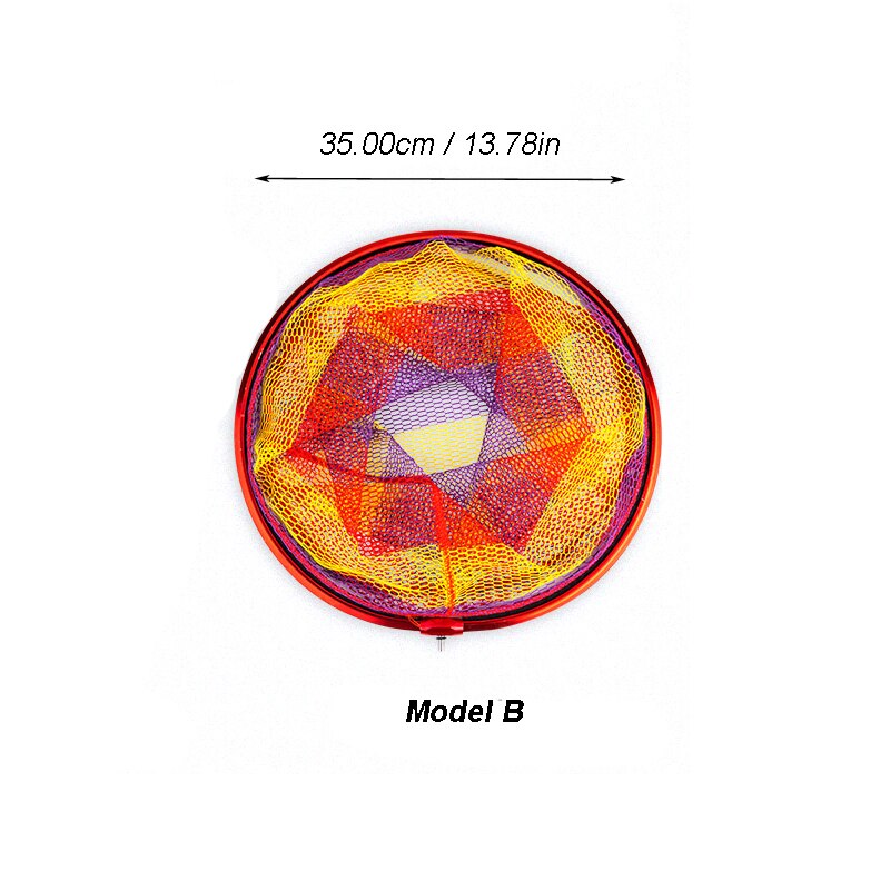 Aluminum Alloy Fishing Dip Net Landing Net Non-foldable Fishing Gear Hand Net Mesh FO432: Model B
