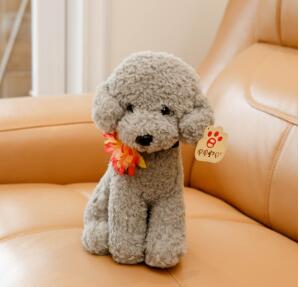 Mooie Hond Mannequins Huisdier speelgoed Teddy Hond Pluche Speelgoed Pop Woninginrichting Dressup: Grijs / 23cm
