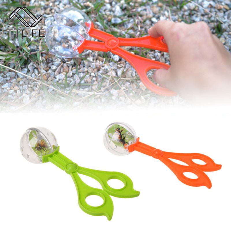 Ttlife Insect Catcher Schaar Insect Val Plastic Bug Tang Pincet Voor Kids Kinderen Toy Handige 2 Kleuren