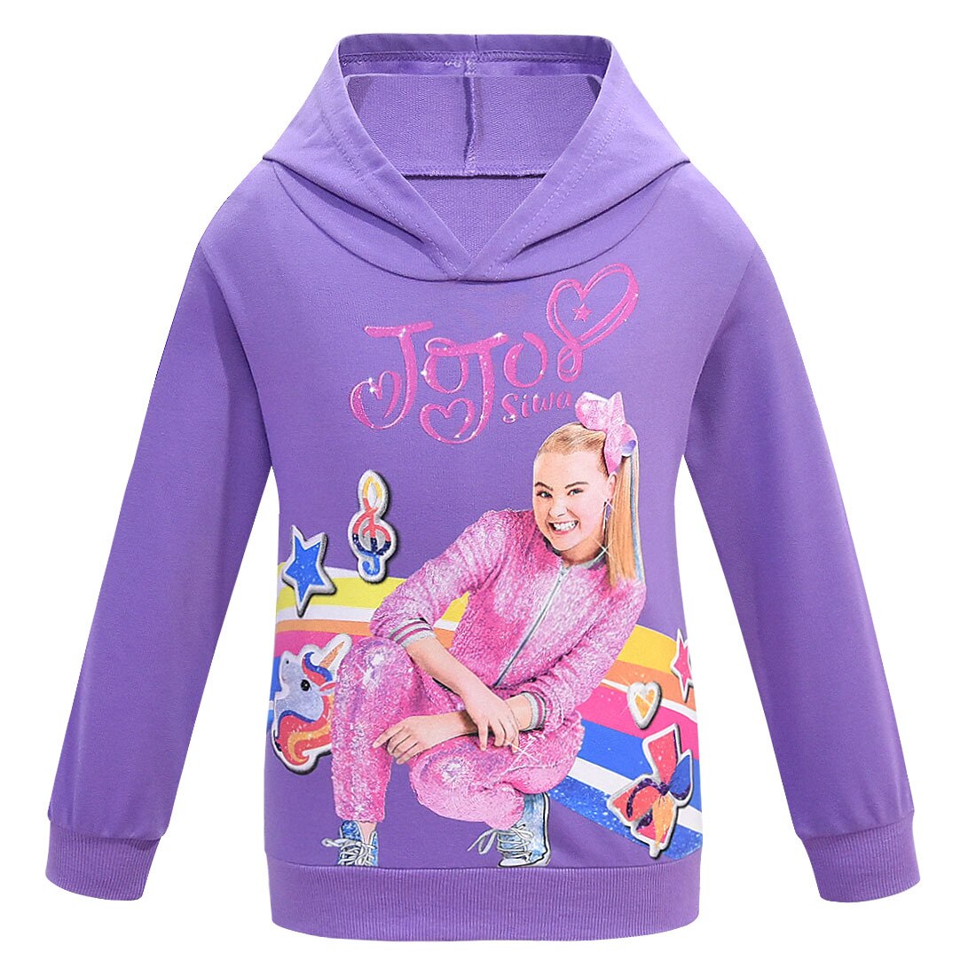 Nuova primavera e l' autunno medie e grandi dimensioni abbigliamento per bambini hoodies delle ragazze a maniche lunghe T-Shirt 7275: Purple / 120