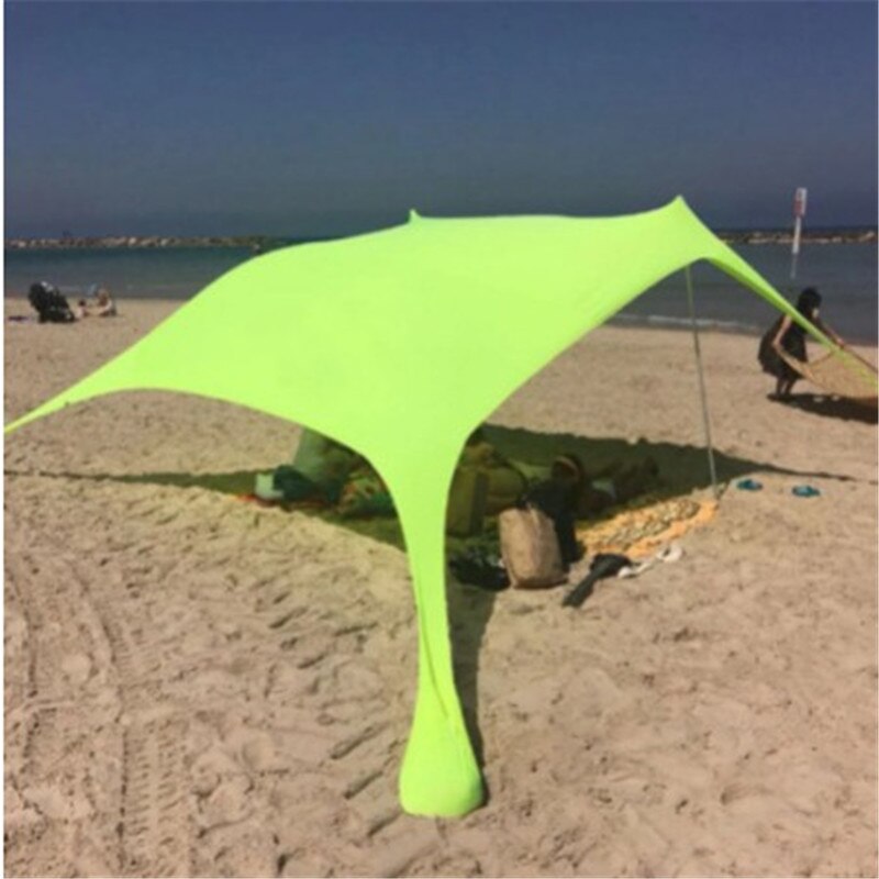 Familie Strand Zonnescherm Lichtgewicht Zon Schaduw Tent Met Zandzak Ankers 4 Gratis Pinnen UPF50 Uv Grote Draagbare Luifel Shippin