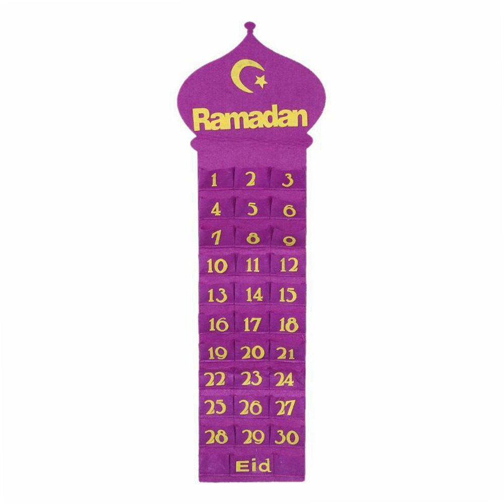 Vilt Unieke Eid Countdown Kalender Creëren Kinderen Ramadan Countdown Kalender Ramadan Ramadan Kalender Home Decor Viering