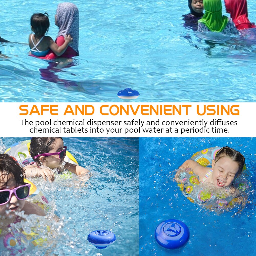 Pool kemikalie dispenser 5/8 tommer premium flydende klor til indendørs og udendørs swimmingpools holder anvendelig spa kemikalie