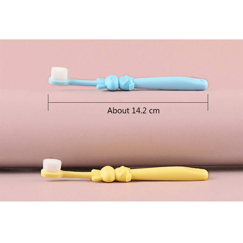 Cartoon Soft Bristled Baby Toothbrush Children Bamboo Charcoal Soft Hair Silicone Cute Clean Teeth Brushing Oral Care Toothbrush