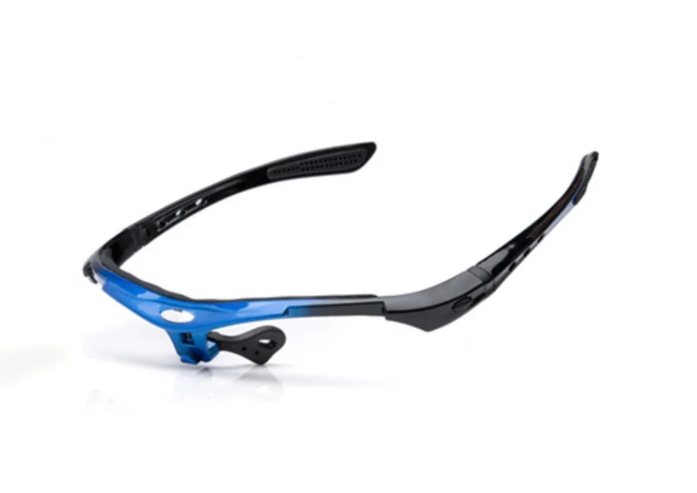 Detachable Cycling Glasses Frame Polarized Sunglasses Frame Goggles Outdoor Bicycle Sunglasses Frame: Blue
