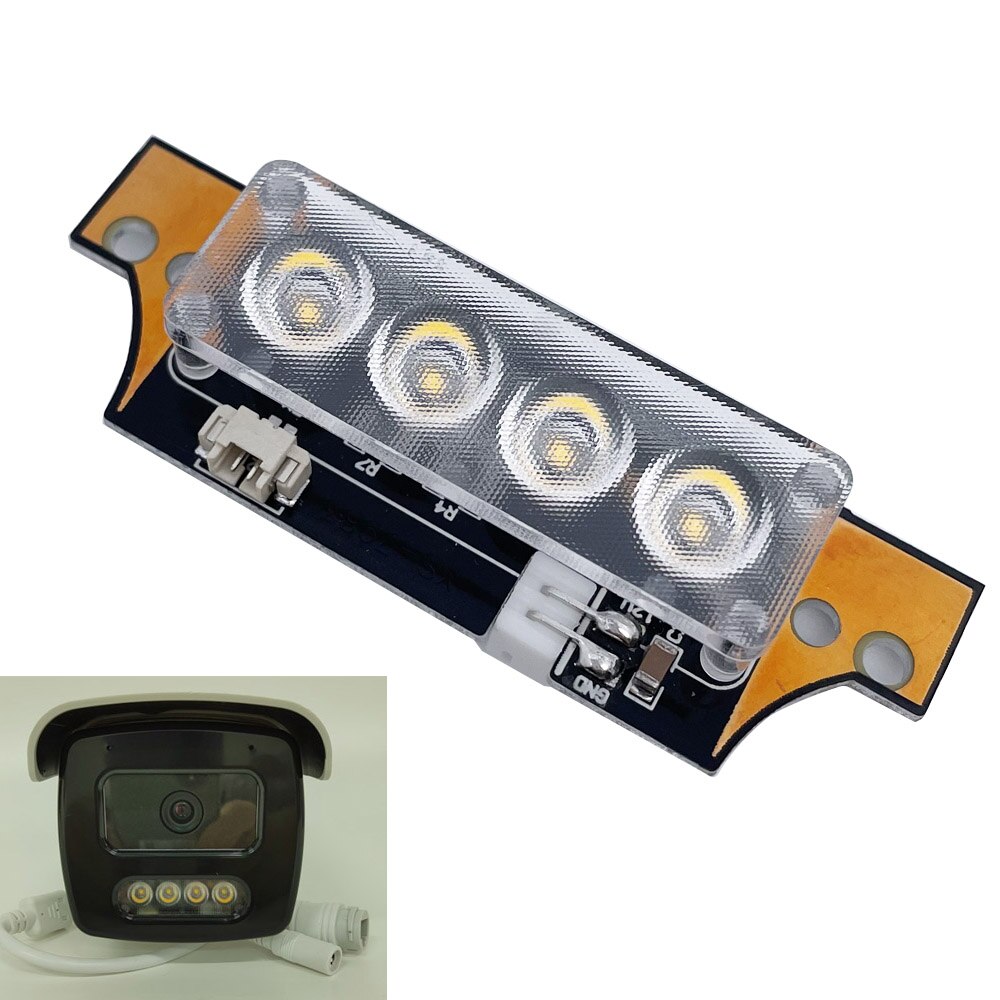 4 LEDs warm light for camera light module