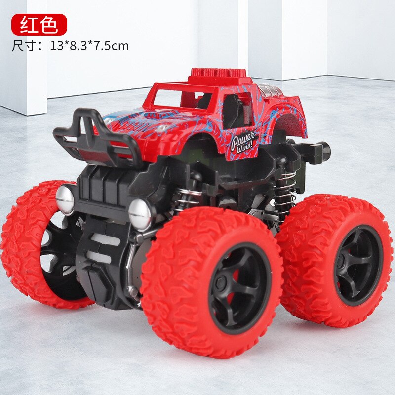 Alloy ABS Inertia Four-Wheel Drive Big Foot Toy Off-Road Vehicle Children&#39;s Stunt Car Toy for Baby: C