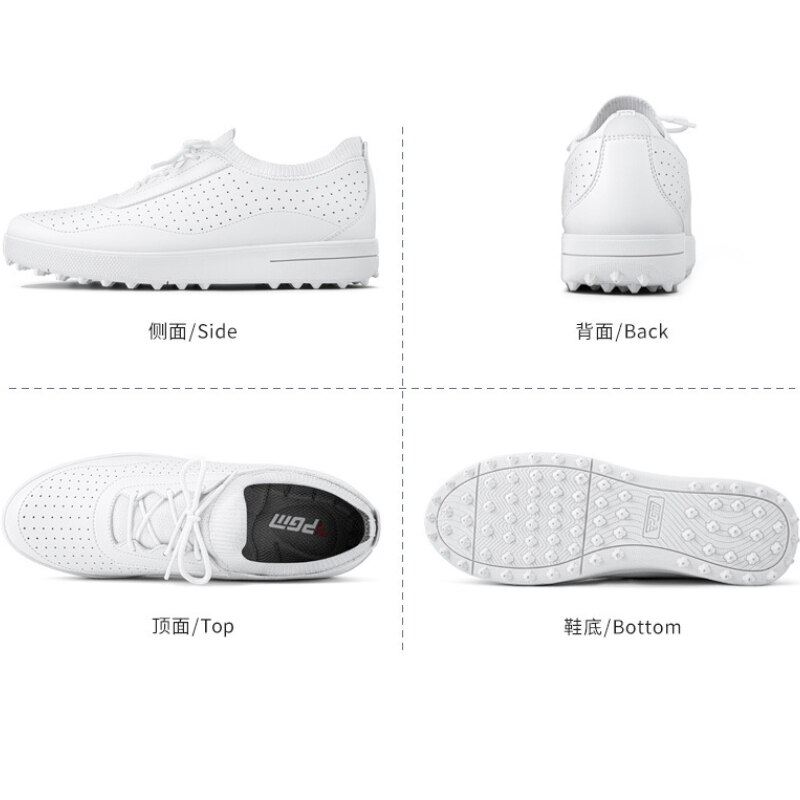 PGM-zapatos de Golf impermeables para mujer, zapatillas de deporte suaves y transpirables, antideslizantes, ligeros, informales, XZ205