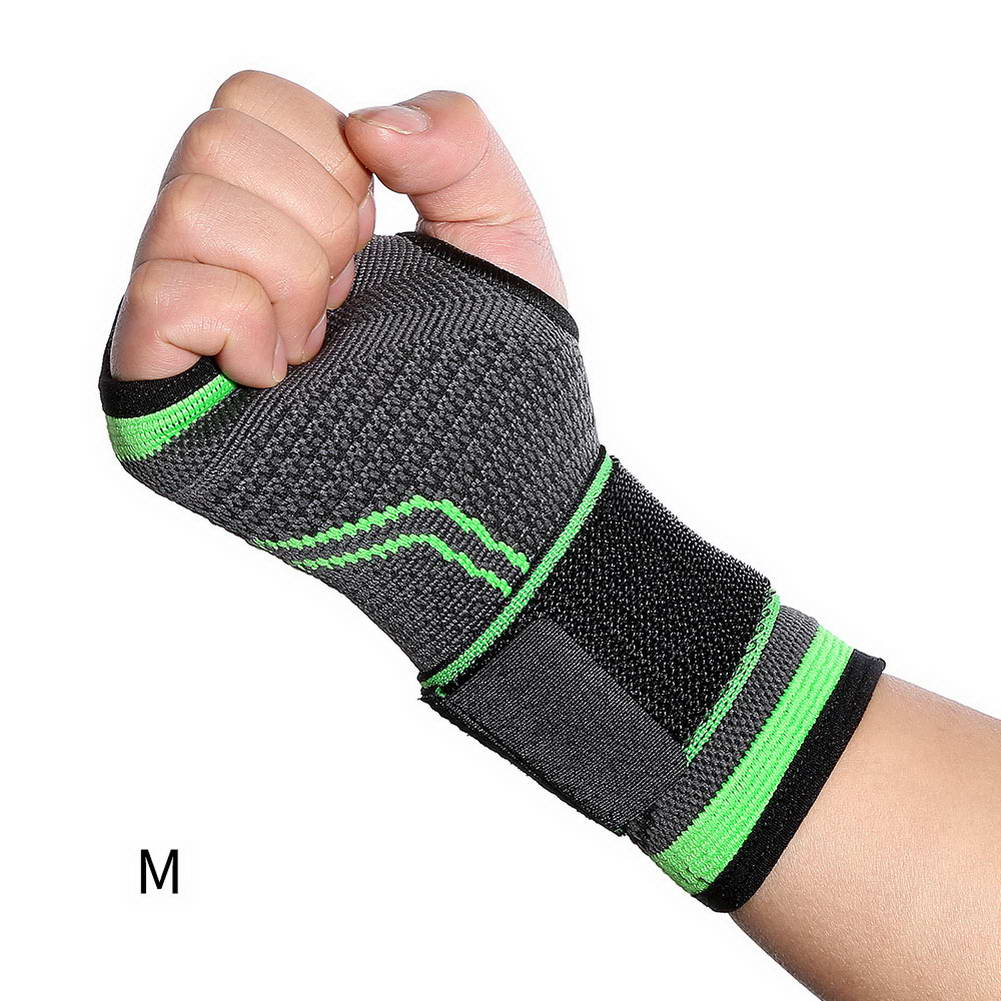 Muñequera deportiva de punto, férula de muñeca, Protector de soporte, levantamiento de pesas HB88: M