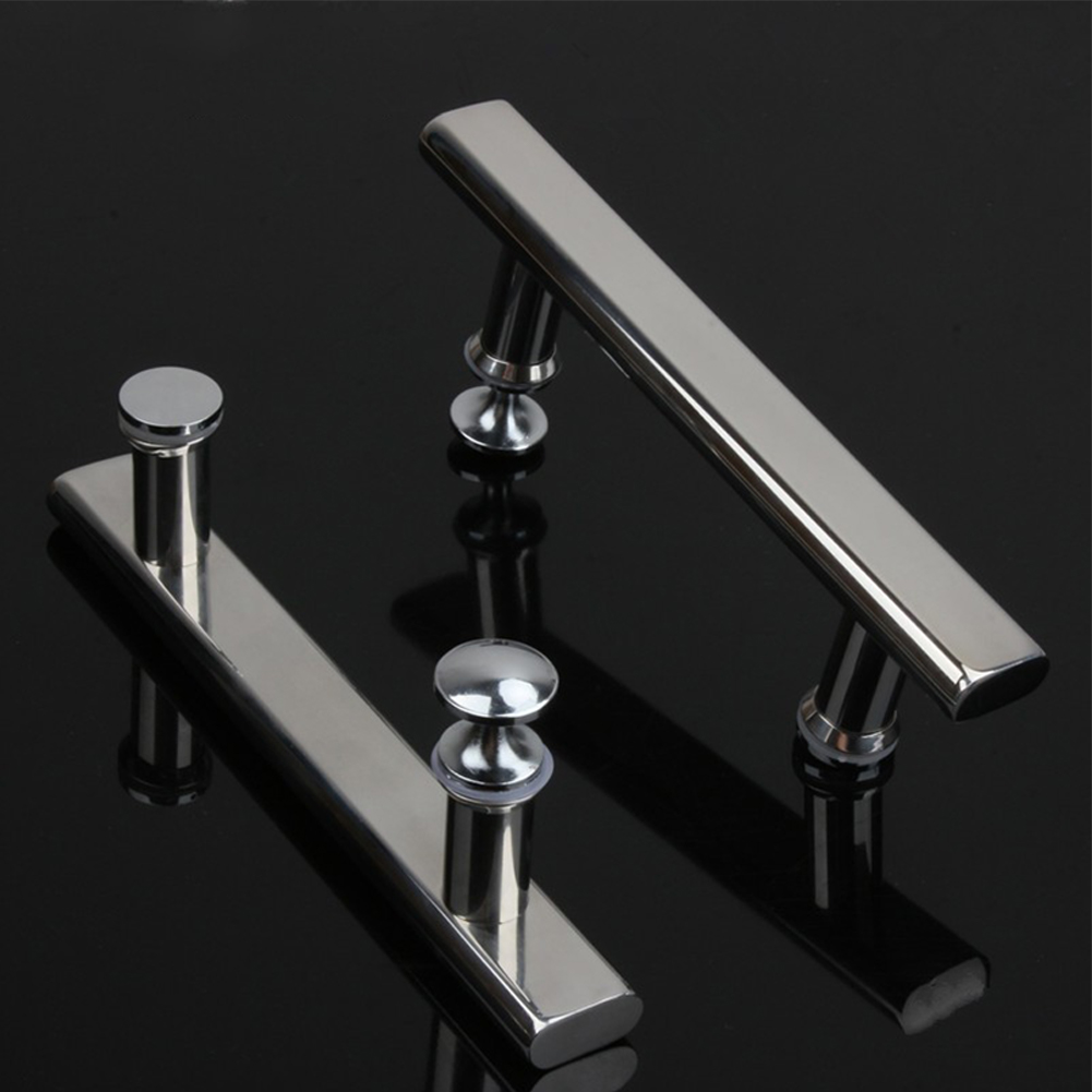 Boutons de poignée de porte de douche pour porte coulissante en verre, main courante de salle de bains, barre d'appui en acier inoxydable chromé, poignée de traction de remplacement de 225mm