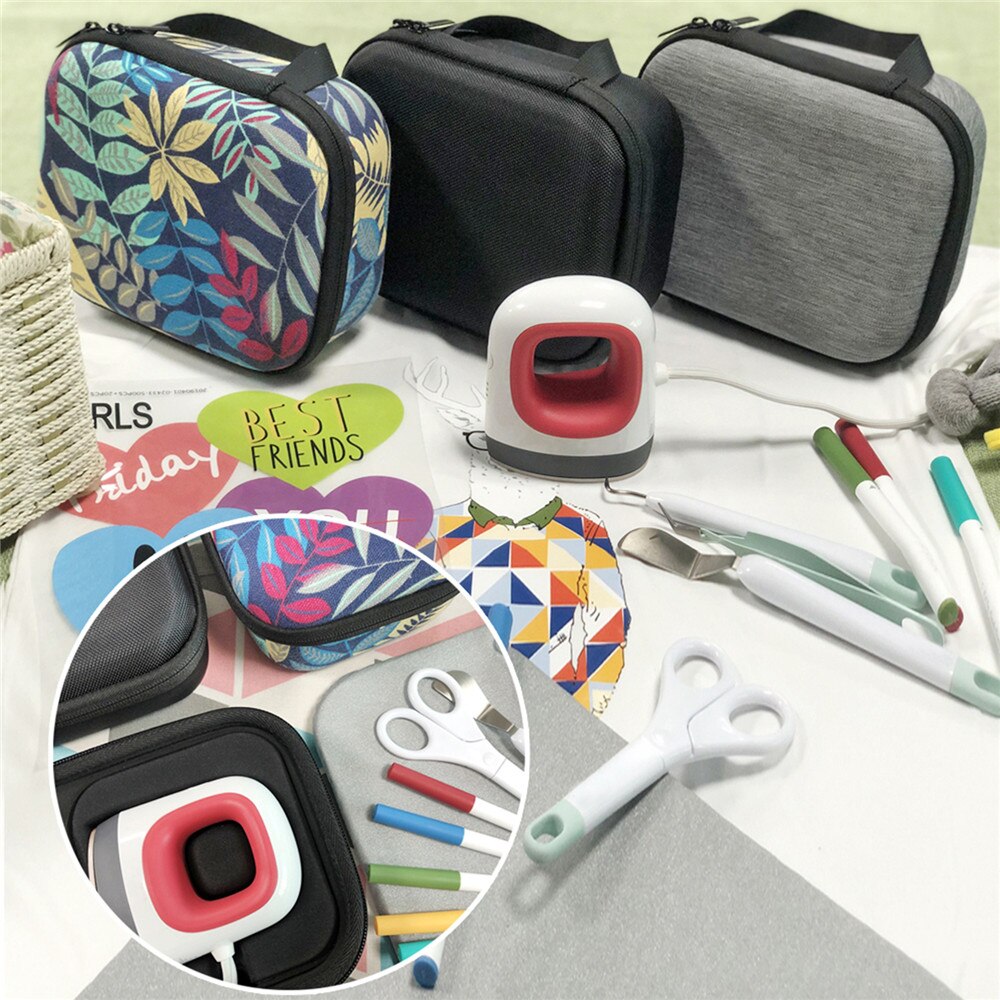 Hard EVA Case for Cricut Easy Press Mini Heat Press Machine and Charging Base Portable Handbag Storage Bag Travel Carrying Case
