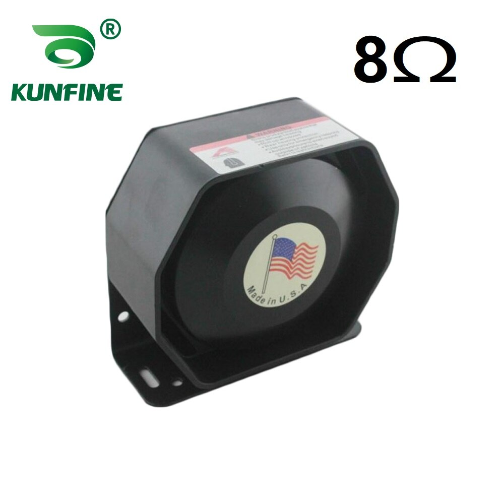 KUNFINE 200W Emergency Warning Car Horns Super Loud Alarm Siren Sound Tone Police Fire Horn Loudspeaker